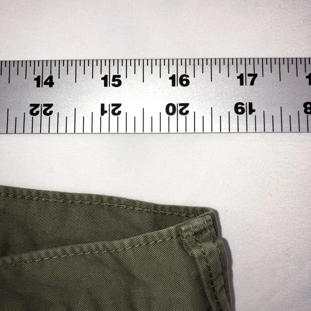 Banana Republic Mens Slim Fit Pants 34x30 Olive Green 5-Pocket Twill Chinos